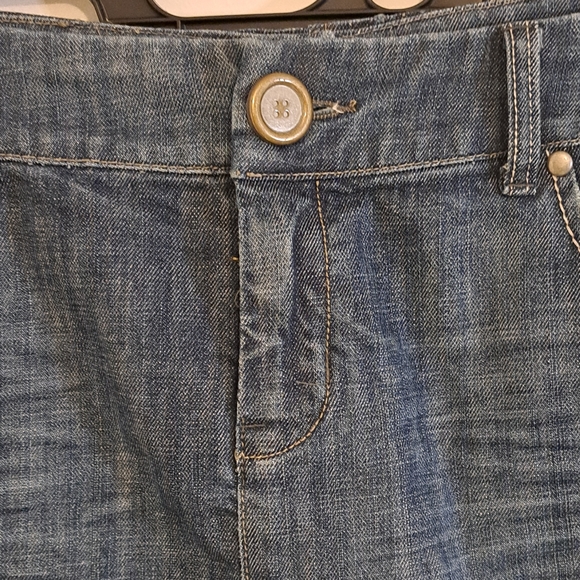 Level 99 Cotton Blend Blue Denim Skirt Misses(12 - 14) 31 Waist - Picture 5 of 7